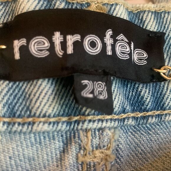Retrofete Taylor Jeans Revolve in Light Wash Denim - Picture 9 of 10